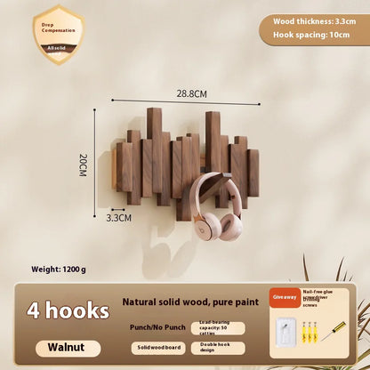 Wooden Piano Keys Clothes Rack- Wall Hanging