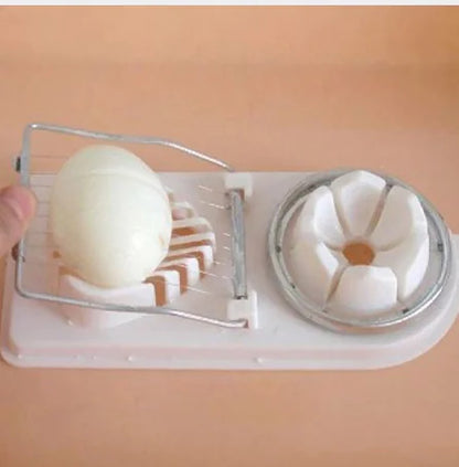 2-in-1 Double-Head Egg Cutter and Slicer
