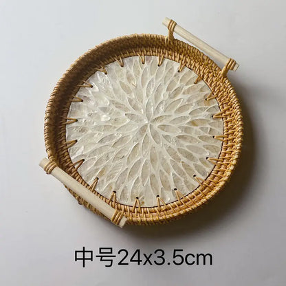Woven Rattan Snack Storage Basket (Small)