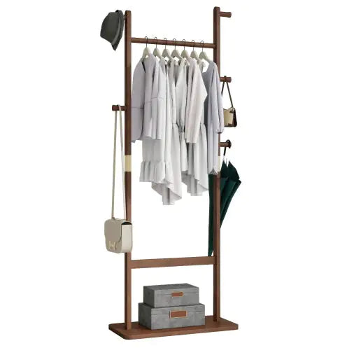 Coat Rack Solid Wood Clothes Hanger