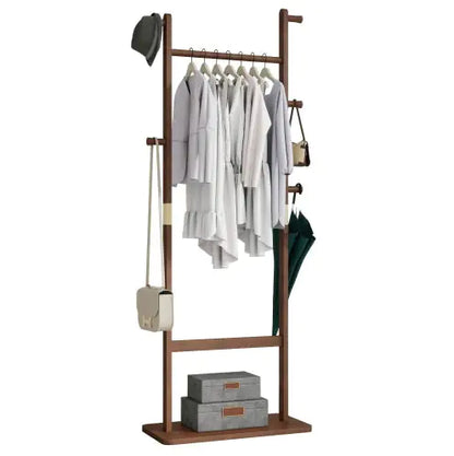 Coat Rack Solid Wood Clothes Hanger