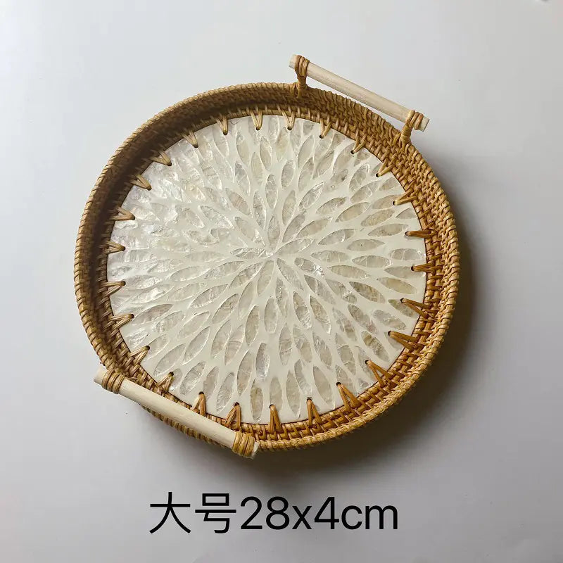 Woven Rattan Snack Storage Basket (Small)