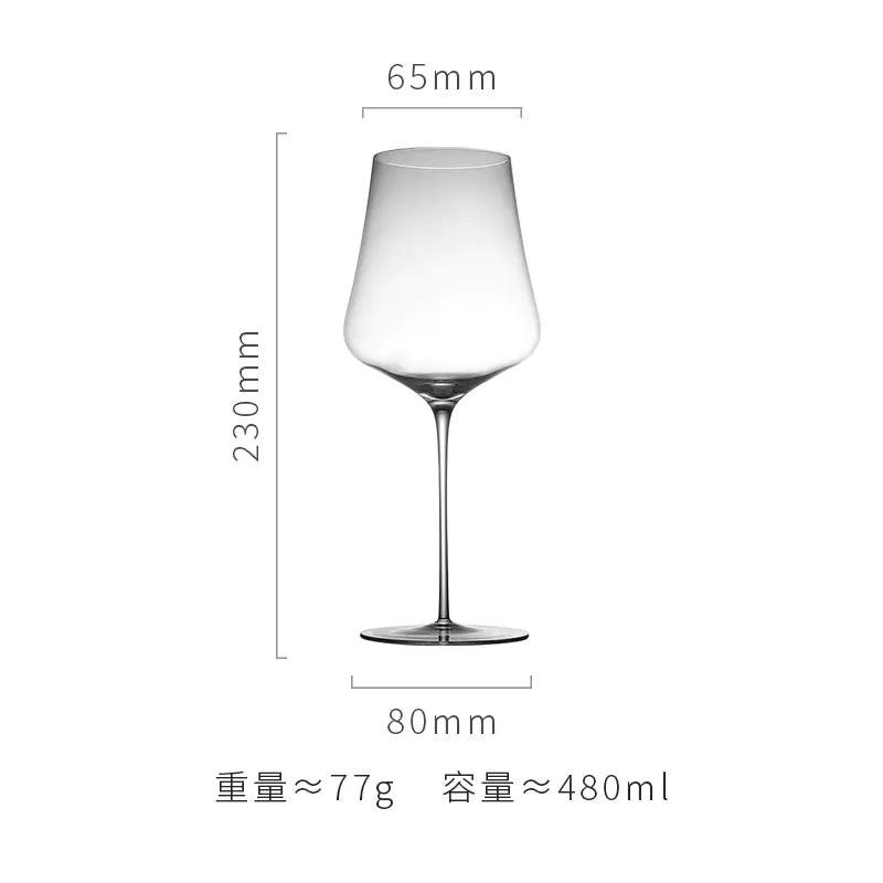 Ultra-Thin Crystal Wine Glasses – Elegant Glassware for Red & White Wine