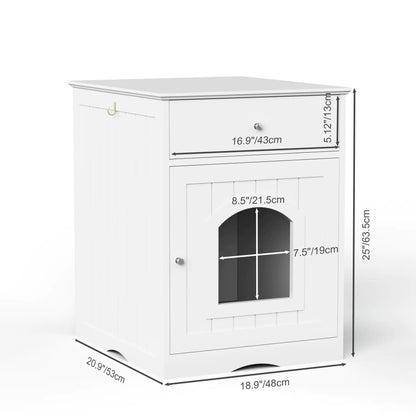 Multi-Function Cat Litter Cabinet with Drawers