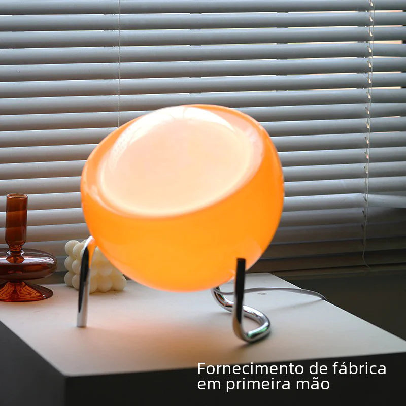 Bauhaus Vintage Glass Table Lamp for Bedroom Decor
