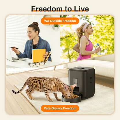 Smart Automatic Cat Feeder with Timer & WiFi