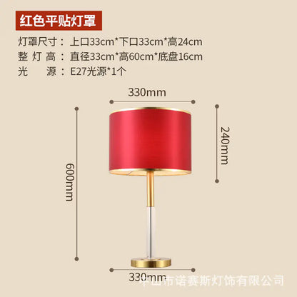 Crystal Table Lamp for Bedroom & Hotel Décor