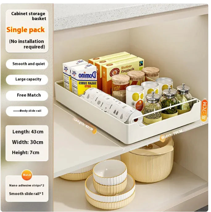 Punch-Free Pull-Out Kitchen Rack