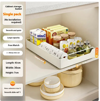 Punch-Free Pull-Out Kitchen Rack