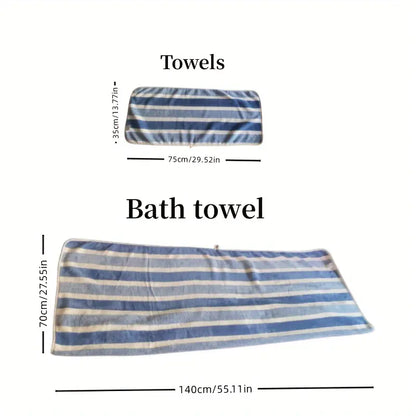 Soft Bath Towel Set 3-Piece