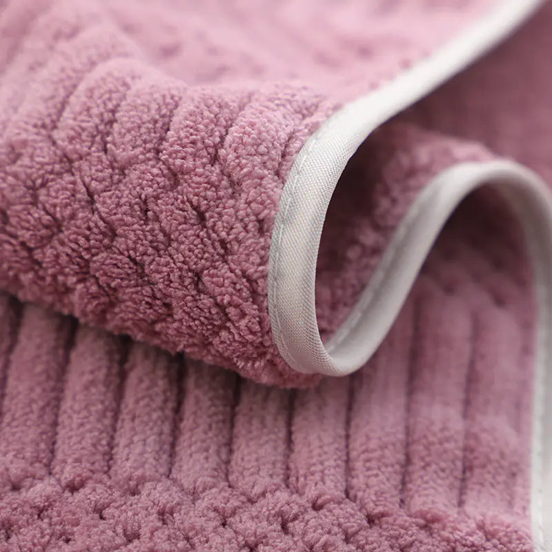 Coral Fleece Absorbent Towel & Bath Towel Set – Soft & Quick Dry