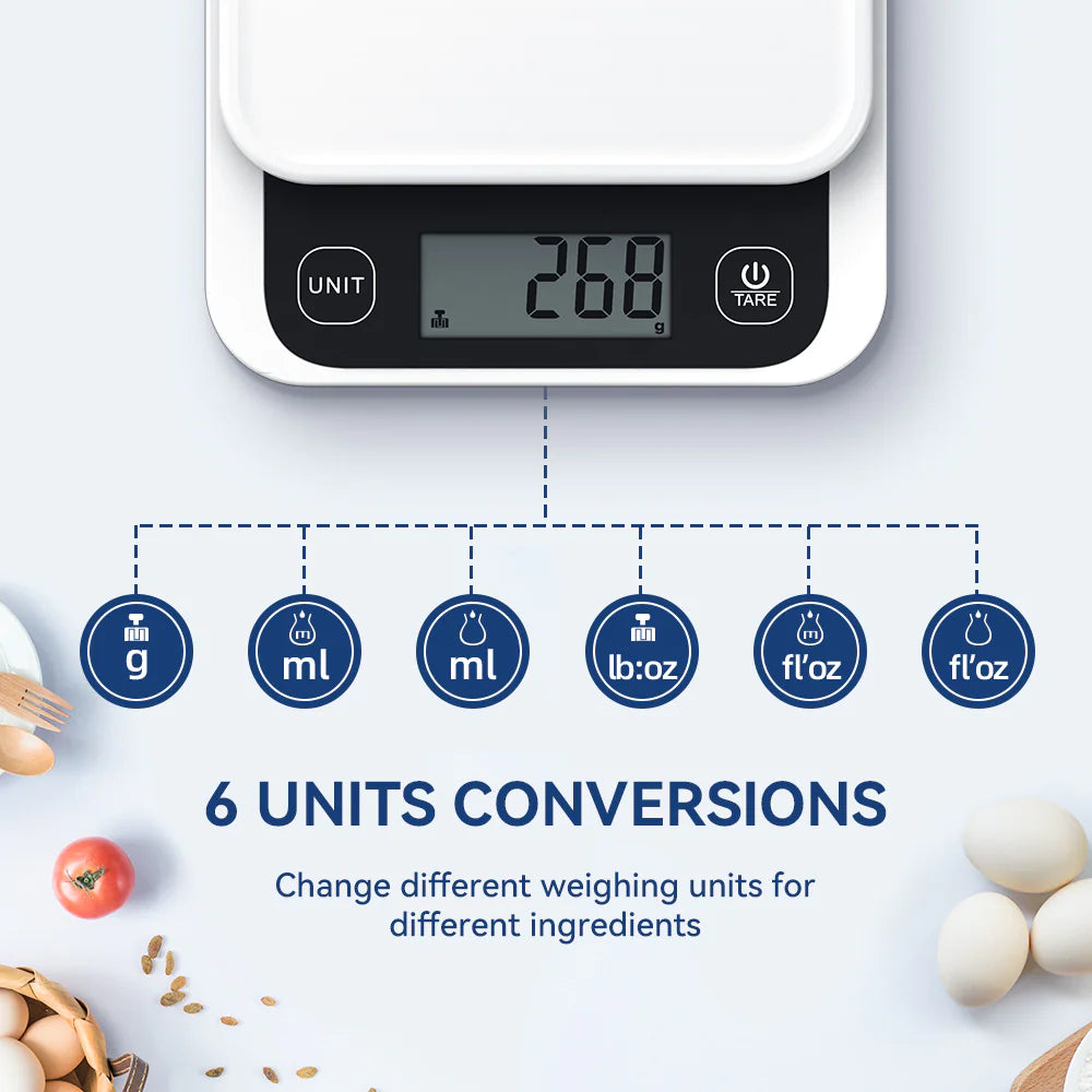 Bluetooth Food Scale – Digital Kitchen Nutrition Calculator with App