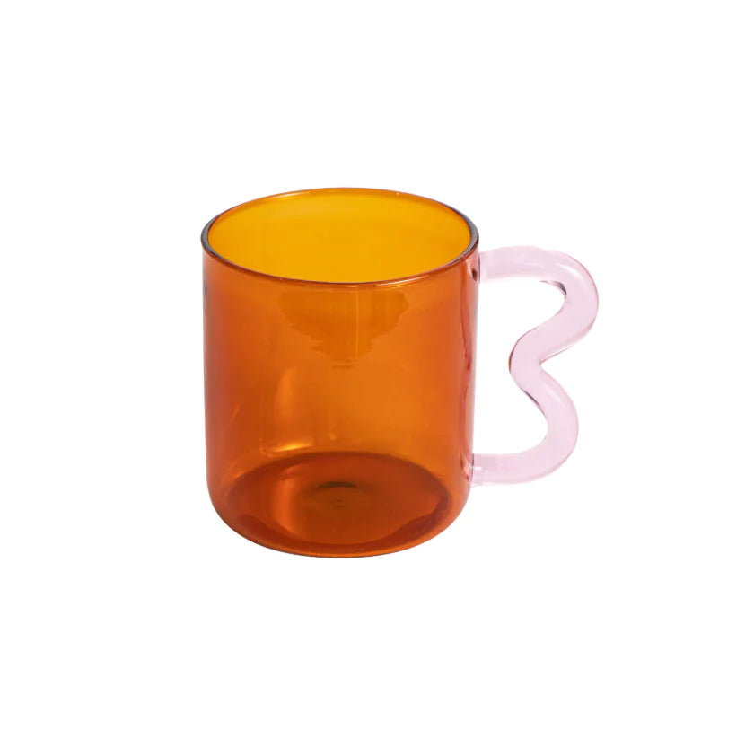 Colored Glass Art Mug – Handmade Heat-Resistant Mug 370ml