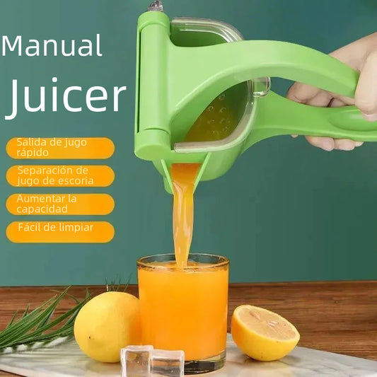 Manual Juicer – Compact Green Hand Press for Fresh Fruit & Veg Juice