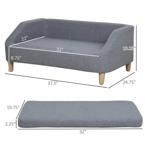 PawHut 38" Premium Dog Sofa