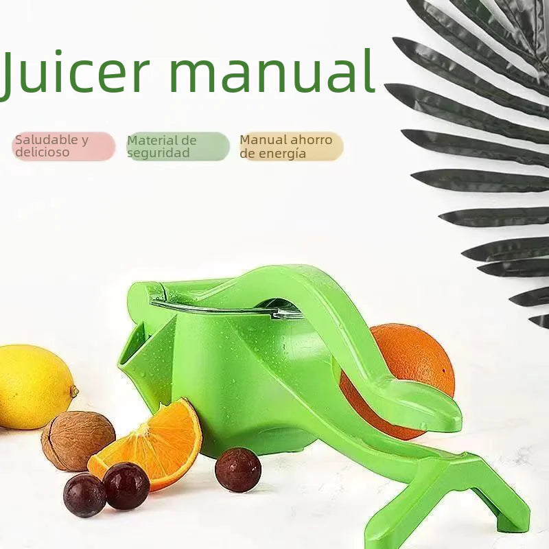 Manual Juicer – Compact Green Hand Press for Fresh Fruit & Veg Juice