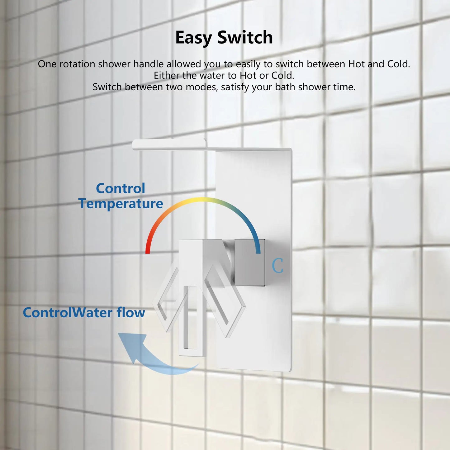 Shower Faucet With Storage Shelves