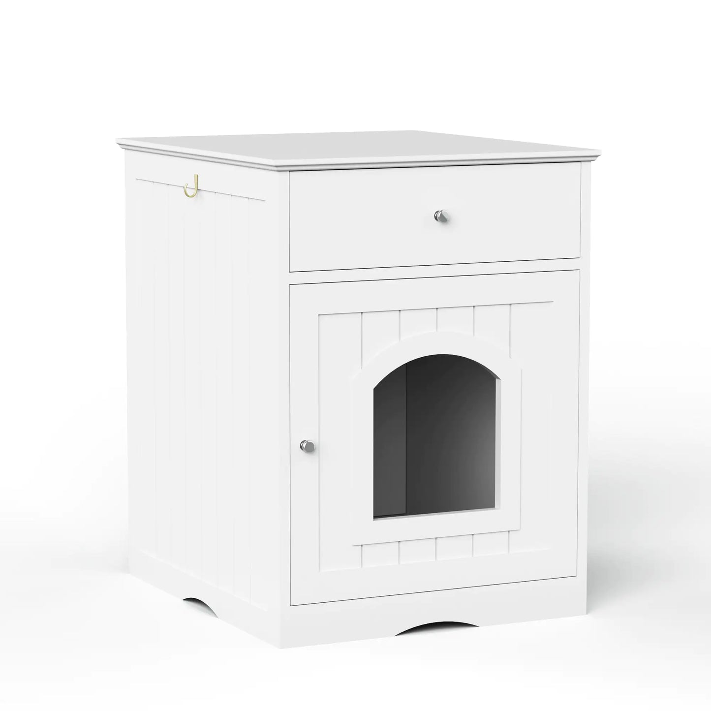 Multi-Function Cat Litter Cabinet with Drawers